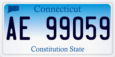 CT license plate AE99059