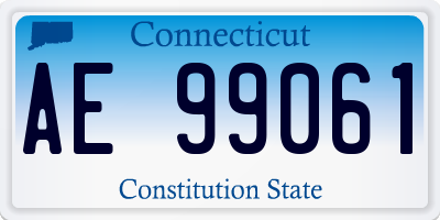 CT license plate AE99061