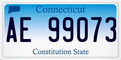 CT license plate AE99073