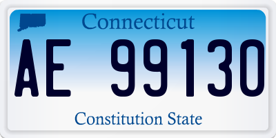 CT license plate AE99130