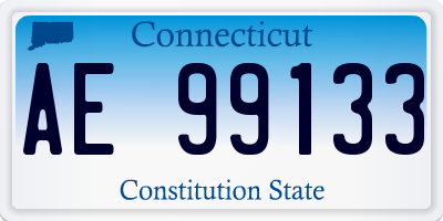 CT license plate AE99133