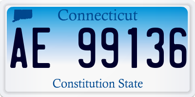 CT license plate AE99136