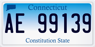 CT license plate AE99139