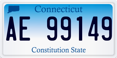 CT license plate AE99149