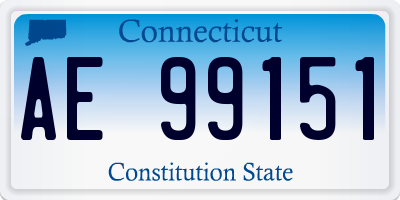 CT license plate AE99151