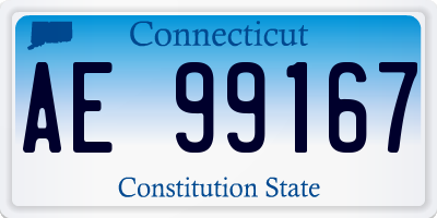 CT license plate AE99167