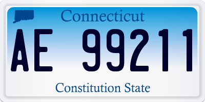 CT license plate AE99211