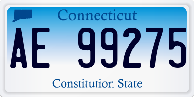 CT license plate AE99275