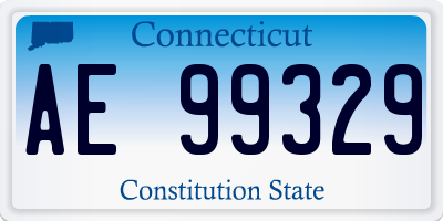 CT license plate AE99329