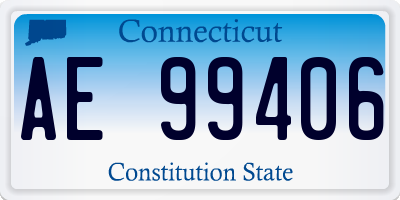 CT license plate AE99406