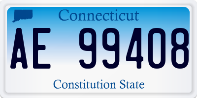 CT license plate AE99408