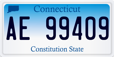 CT license plate AE99409