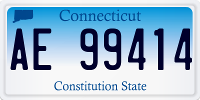 CT license plate AE99414