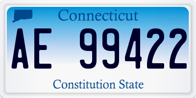 CT license plate AE99422