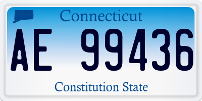 CT license plate AE99436