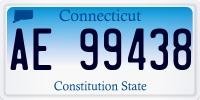 CT license plate AE99438