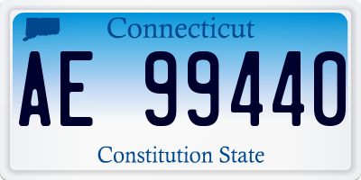 CT license plate AE99440