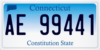 CT license plate AE99441