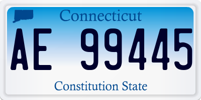CT license plate AE99445