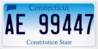 CT license plate AE99447