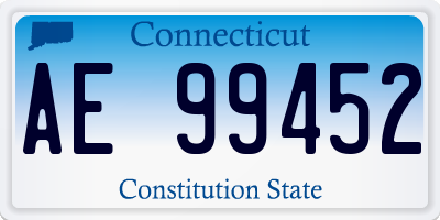 CT license plate AE99452