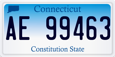 CT license plate AE99463