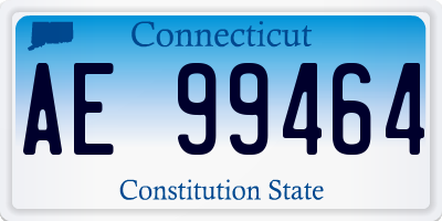 CT license plate AE99464