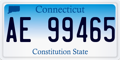 CT license plate AE99465