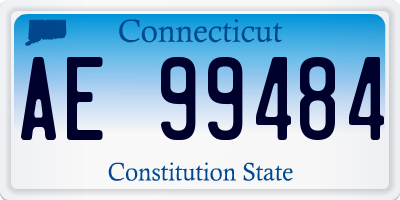 CT license plate AE99484