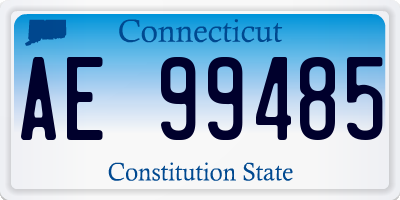 CT license plate AE99485