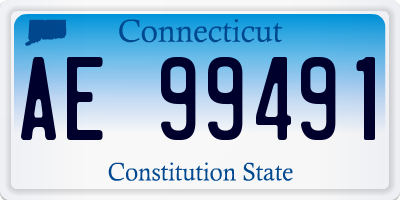 CT license plate AE99491