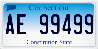 CT license plate AE99499
