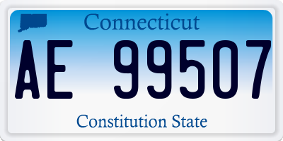 CT license plate AE99507