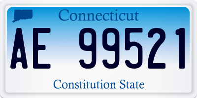 CT license plate AE99521
