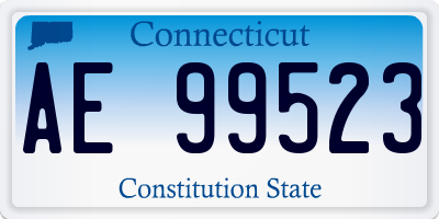 CT license plate AE99523
