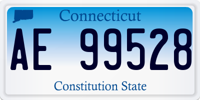 CT license plate AE99528