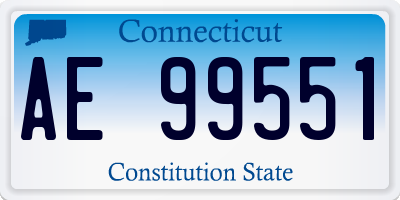 CT license plate AE99551