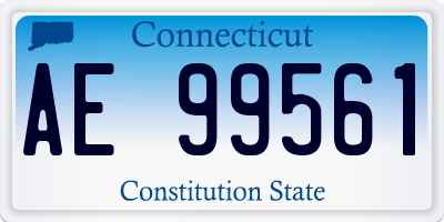 CT license plate AE99561