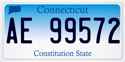CT license plate AE99572