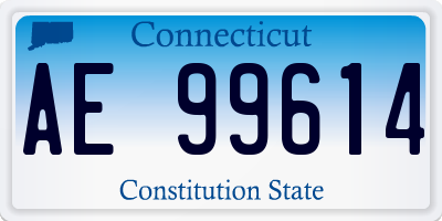 CT license plate AE99614