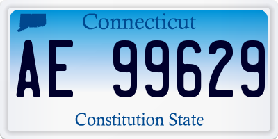 CT license plate AE99629