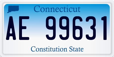 CT license plate AE99631
