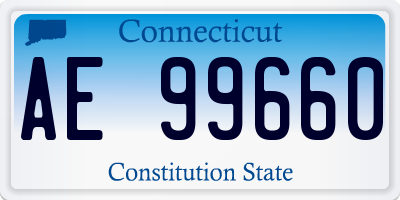 CT license plate AE99660
