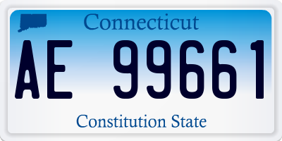 CT license plate AE99661
