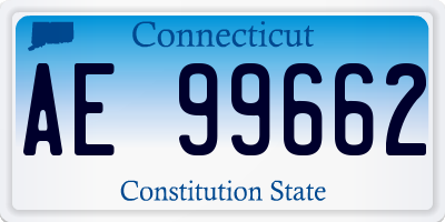 CT license plate AE99662