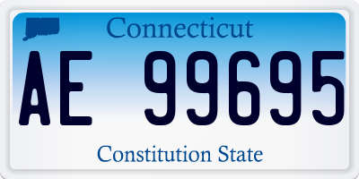 CT license plate AE99695