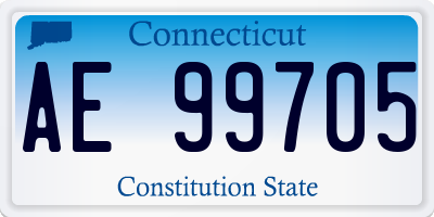 CT license plate AE99705