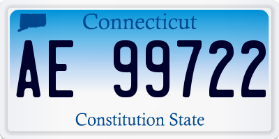 CT license plate AE99722