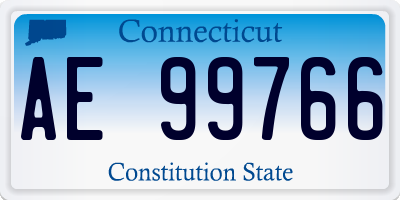 CT license plate AE99766