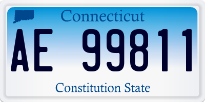 CT license plate AE99811